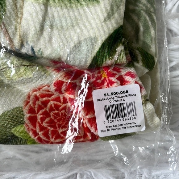 New Pip Studio Women’s Babbet Floris Off white long trousers size Large - Picture 6 of 13